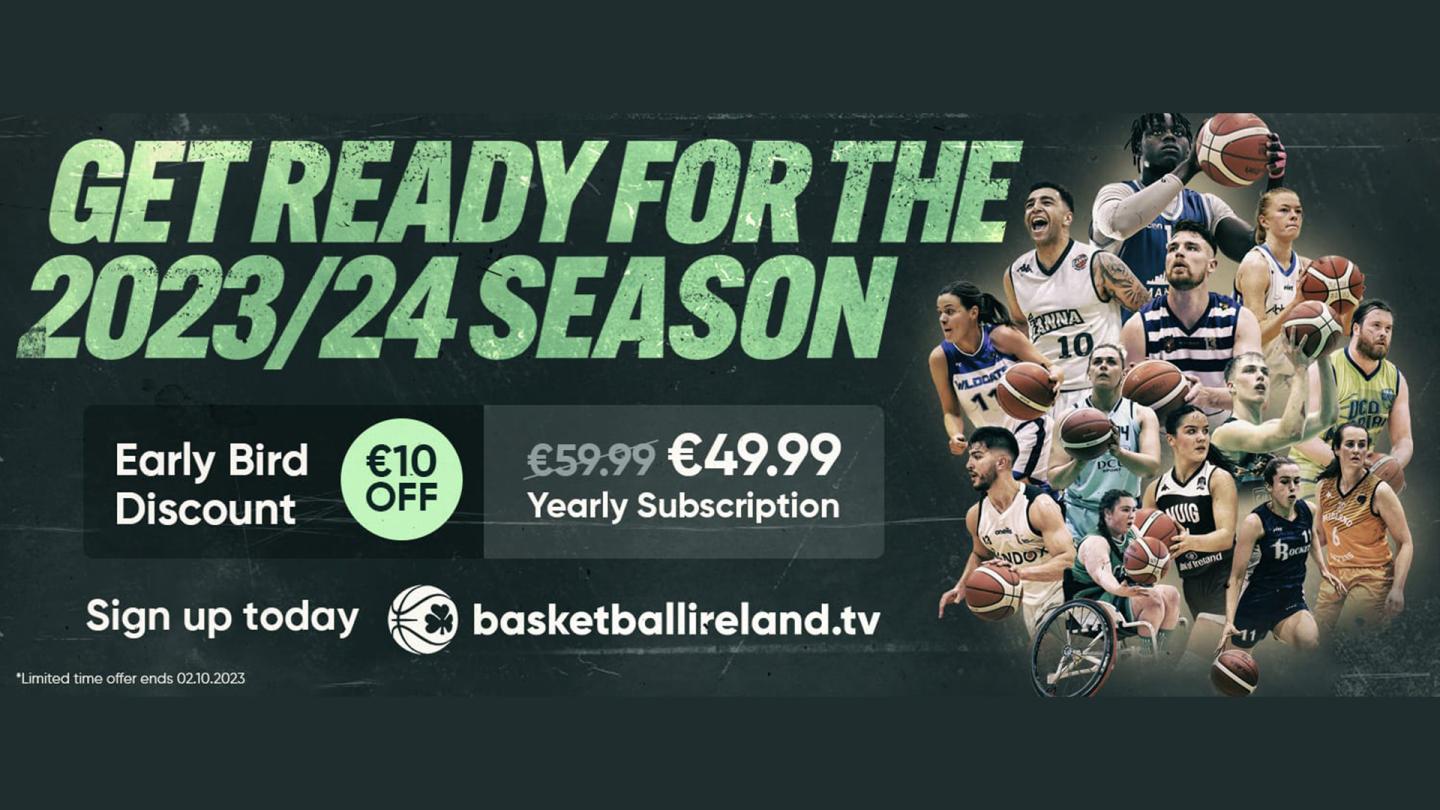 Get €10 off basketballireland ahead of the 2023/24 season