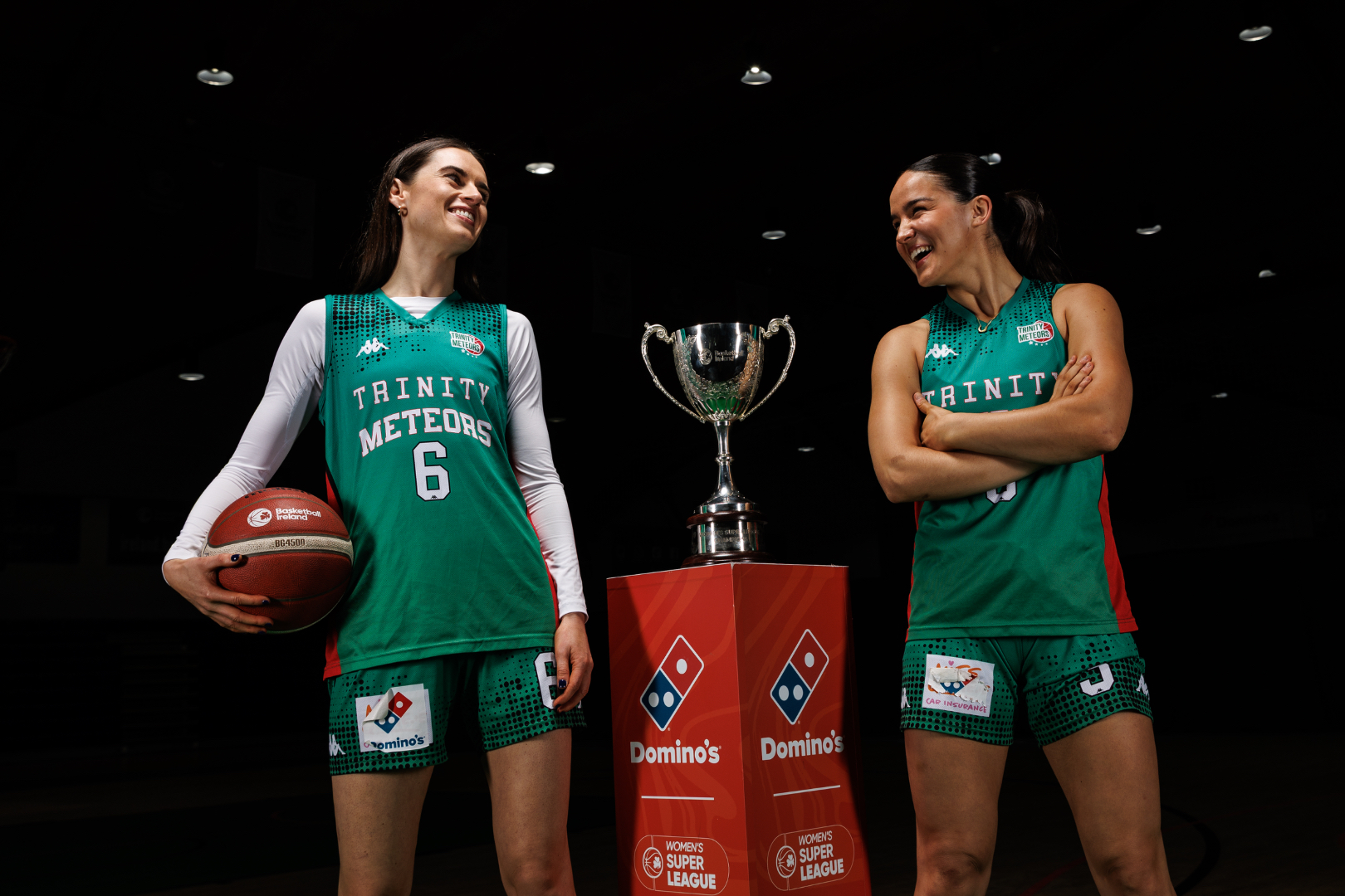 Catherine Connaire and Hazel Finn of Trinity Meteors